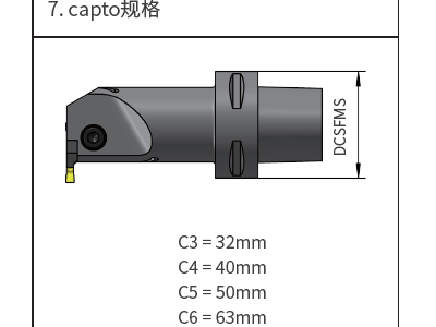 MCD-Capto内孔槽刀